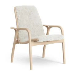 Butaca Laminett haya lacada/piel de oveja, Offwhite (blanco)*Swedese Hot