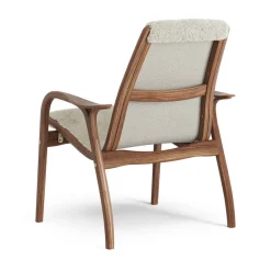 Butaca Laminett nogal aceitado/piel de oveja, Moonlight (beige)*Swedese Sale