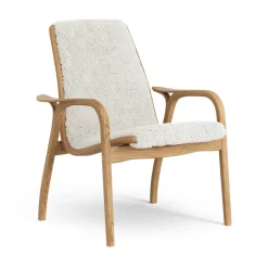 Butaca Laminett roble aceitado/piel de oveja, Offwhite (blanco)*Swedese Best