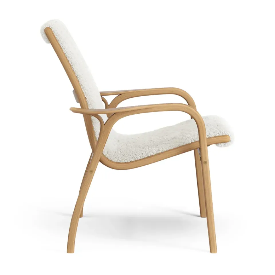 Butaca Laminett roble aceitado/piel de oveja, Offwhite (blanco)*Swedese Best