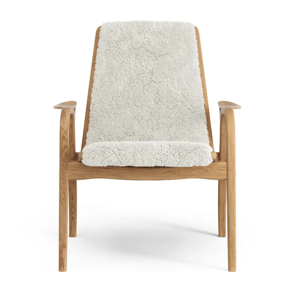 Butaca Laminett roble aceitado/piel de oveja, Offwhite (blanco)*Swedese Best
