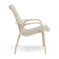 Butaca Laminett roble pigmentado blanco/piel de oveja, Moonlight*Swedese Clearance