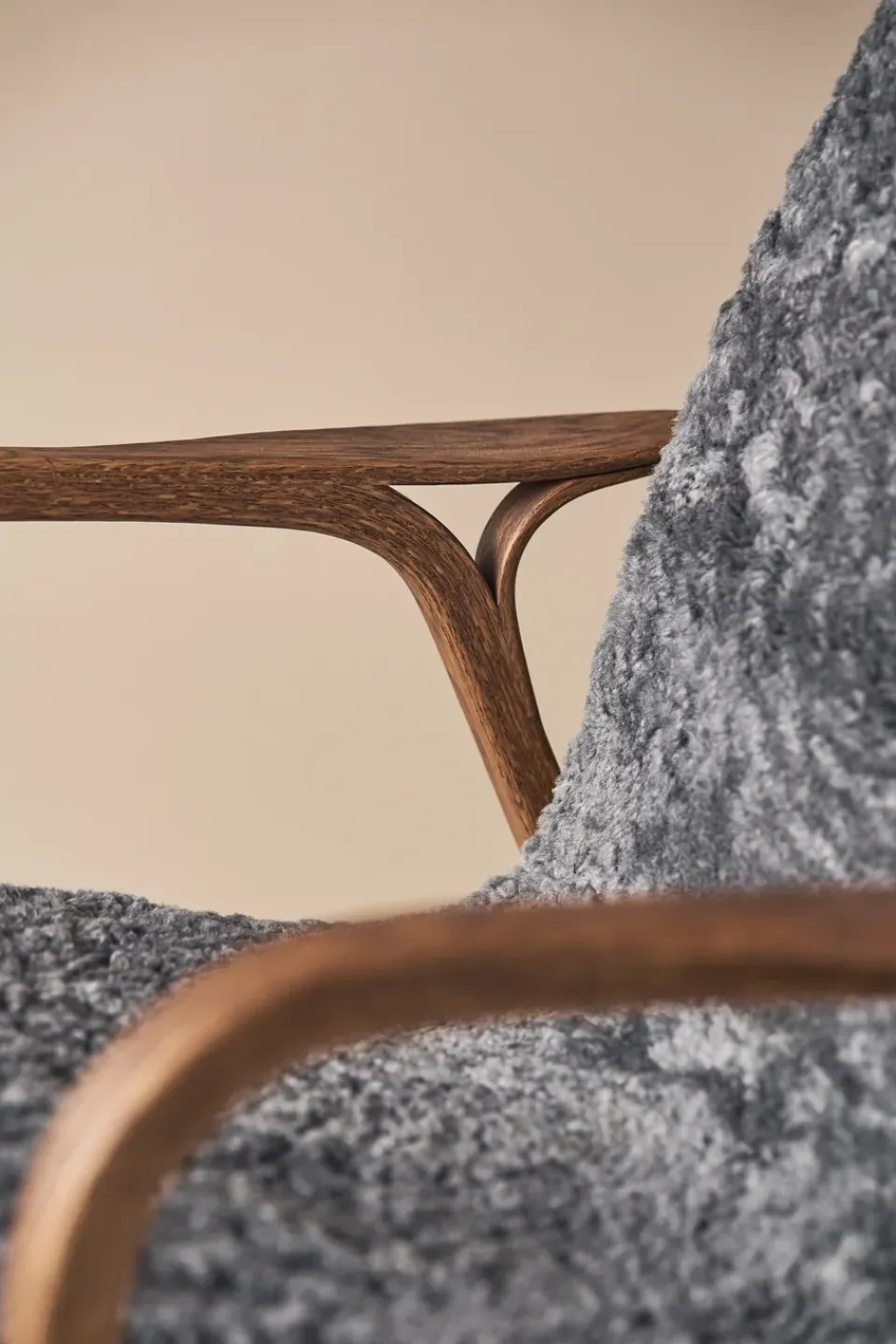 Butaca Laminett roble/piel de oveja Special Edition, Rubio Monocoat Chocolate-Charcoal*Swedese Sale