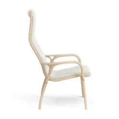 Butaca Lamino haya lacada/piel de oveja, Offwhite (blanco)*Swedese New