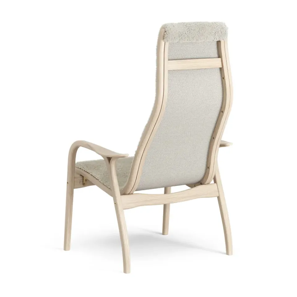 Butaca Lamino roble pigmentado blanco/piel de oveja, Moonlight*Swedese Discount