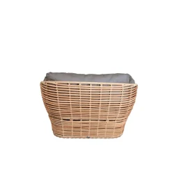Butaca Lounge Basket, Natural, incl. cojines taupe*Cane-line New