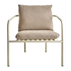 Butaca Lounge Bendt, Teddy beige-pearl white*Brafab New