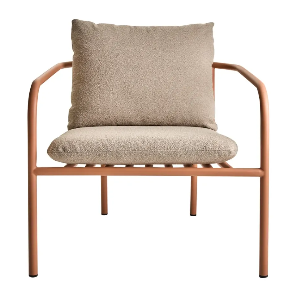 Butaca Lounge Bendt, Teddy beige-peach*Brafab Sale