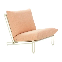 Butaca lounge Blixt, Pearl white-teddy orange*Brafab Clearance