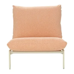 Butaca lounge Blixt, Pearl white-teddy orange*Brafab Clearance