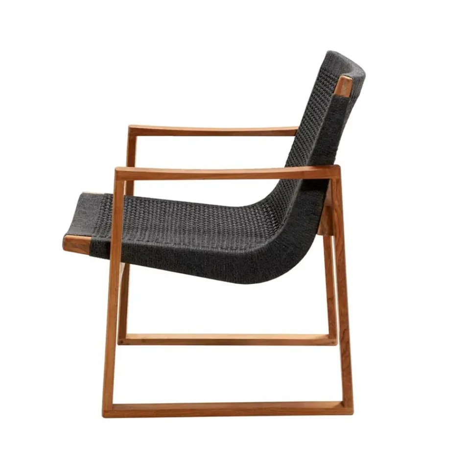 Butaca Lounge Endless, Dark grey, teakstativ*Cane-line Discount