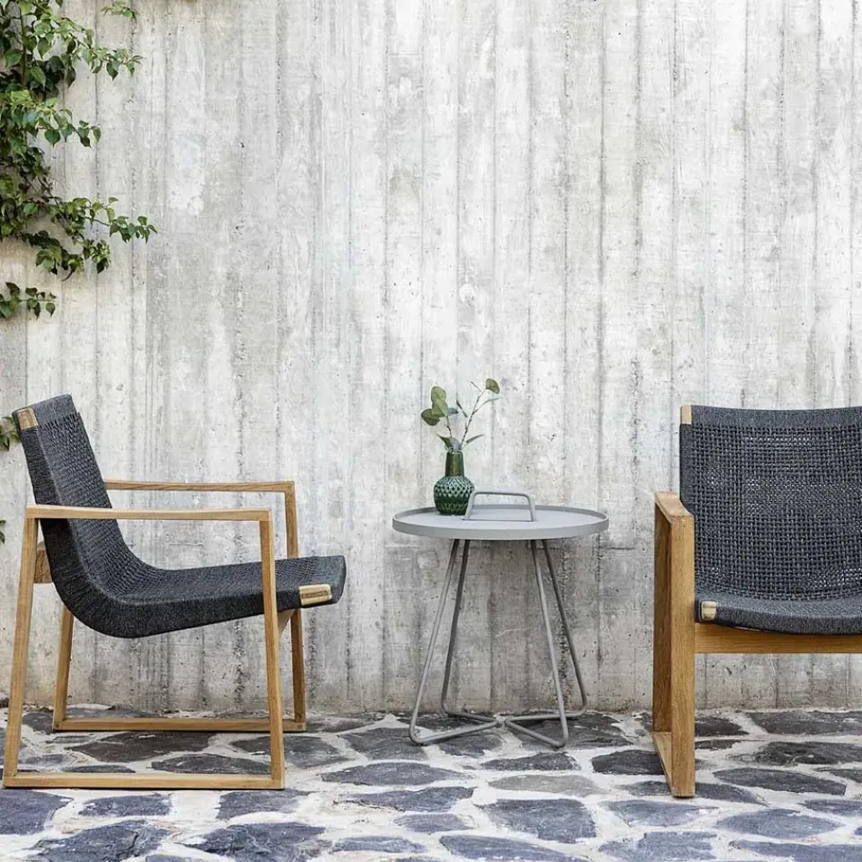 Butaca Lounge Endless, Dark grey, teakstativ*Cane-line Discount