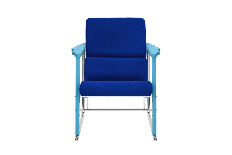 Butaca Lounge Experiment 502, Blue-ultramarine*Hem