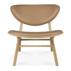Butaca Lounge Eye, Roble lacado-cuero Sienna*Ethnicraft Discount