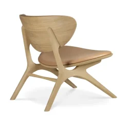 Butaca Lounge Eye, Roble lacado-cuero Sienna*Ethnicraft Discount