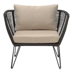 Butaca Lounge Mundo, Black-beige*Bloomingville Clearance