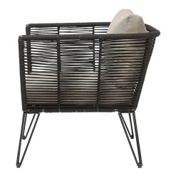 Butaca Lounge Mundo, Black-beige*Bloomingville Clearance