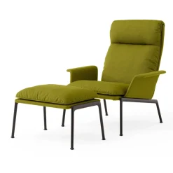 Butaca lounge Muno LN17 High back, Warm black-Vidar 0956*&Tradition Hot