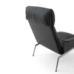 Butaca lounge Muno LN17 High back, Dark chrome-Black*&Tradition New