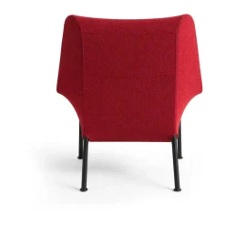 Butaca Lounge O2 Lounge Chair, Soft red-acero lacado negro*HAY Online