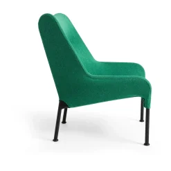 Butaca Lounge O2 Lounge Chair, Soft green-acero lacado negro*HAY Online