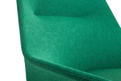 Butaca Lounge O2 Lounge Chair, Soft green-acero lacado negro*HAY Online