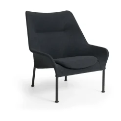 Butaca Lounge O2 Lounge Chair, Soft black-acero lacado*HAY Hot