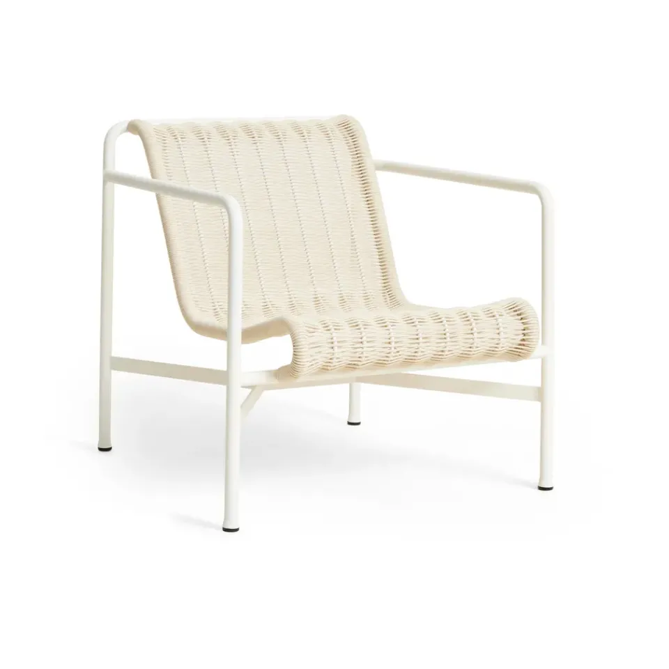 Butaca Lounge Palissade Cord Low, Cream white*HAY Outlet