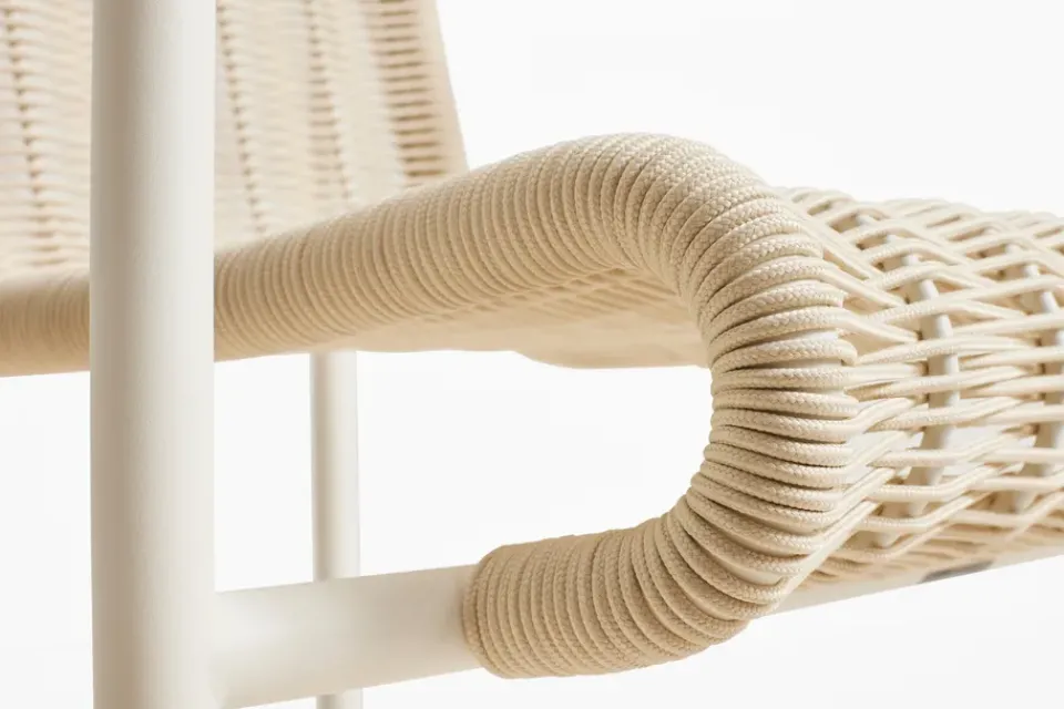 Butaca Lounge Palissade Cord Low, Cream white*HAY Outlet