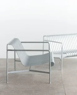 Butaca Lounge Palissade Low, hot galvanized*HAY New