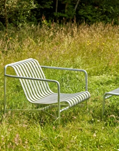 Butaca Lounge Palissade Low, hot galvanized*HAY New
