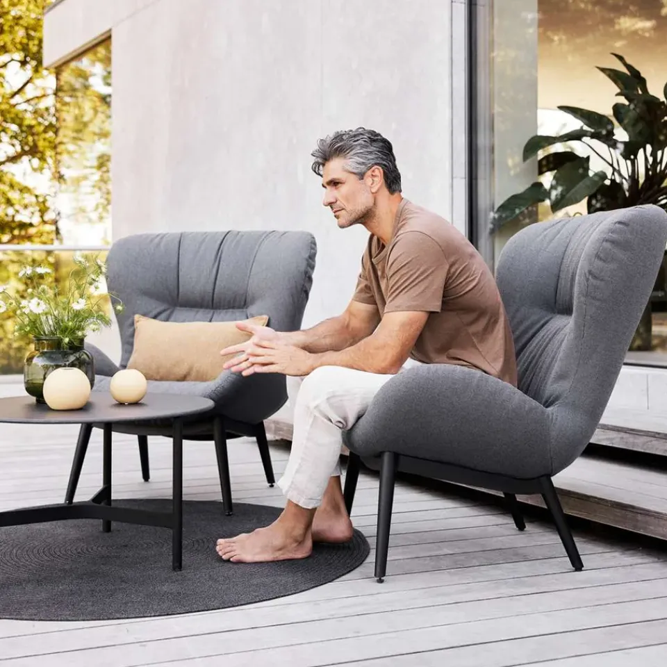 Butaca Lounge Serene, airtouch grey*Cane-line Best