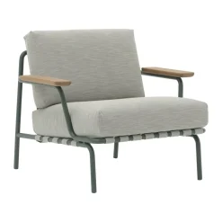 Butaca Lounge Settle Lounge Chair, Ribbed Weave 2 Dark green*Muuto Discount