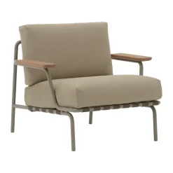 Butaca Lounge Settle Lounge Chair, Ribbed Weave 5 Taupe*Muuto Online