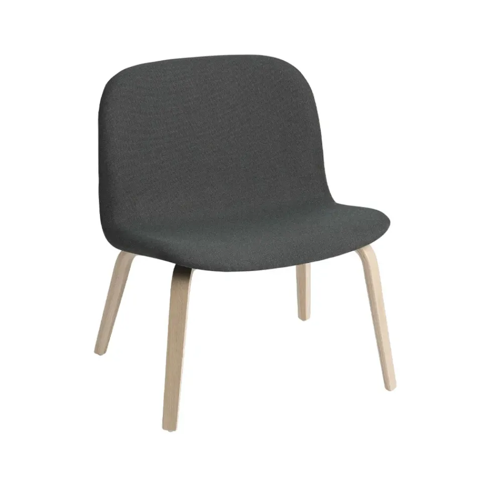 Butaca Lounge Visu asiento tapizado, Fiord 991-Oak*Muuto Outlet