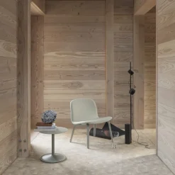 Butaca Lounge Visu asiento tapizado, Fiord 991-Oak*Muuto Outlet
