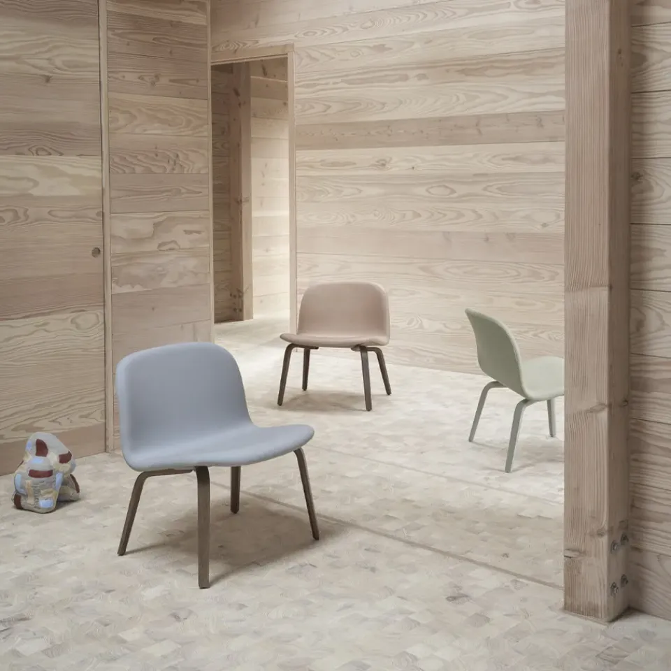 Butaca Lounge Visu asiento tapizado, Fiord 991-Oak*Muuto Outlet
