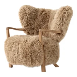 Butaca Lounge Wulff Lounge Chair ATD2, Roble tratado-Sheepskin honey*&Tradition