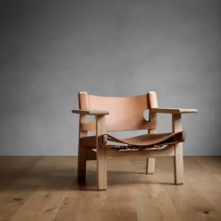 Butaca The Spanish Chair, Cuero cognac - roble aceitado*Fredericia Furniture Best