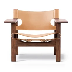 Butaca The Spanish Chair, Cuero natural - nogal aceitado*Fredericia Furniture Outlet
