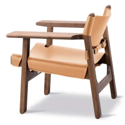 Butaca The Spanish Chair, Cuero natural - nogal aceitado*Fredericia Furniture Outlet