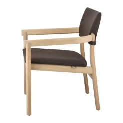 Butaca Vyn con respaldo tapizado, Monocoat natural-Lido 46 mole*Gärsnäs