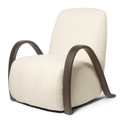 Buur lounge chair Nordic Bouclé, roto*Ferm Living Clearance