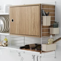 Cabinet con puerta batiente , Roble, 58x30 cm*String Best