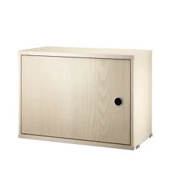 Cabinet con puerta batiente , Chapa de fresno, 58x30 cm*String New