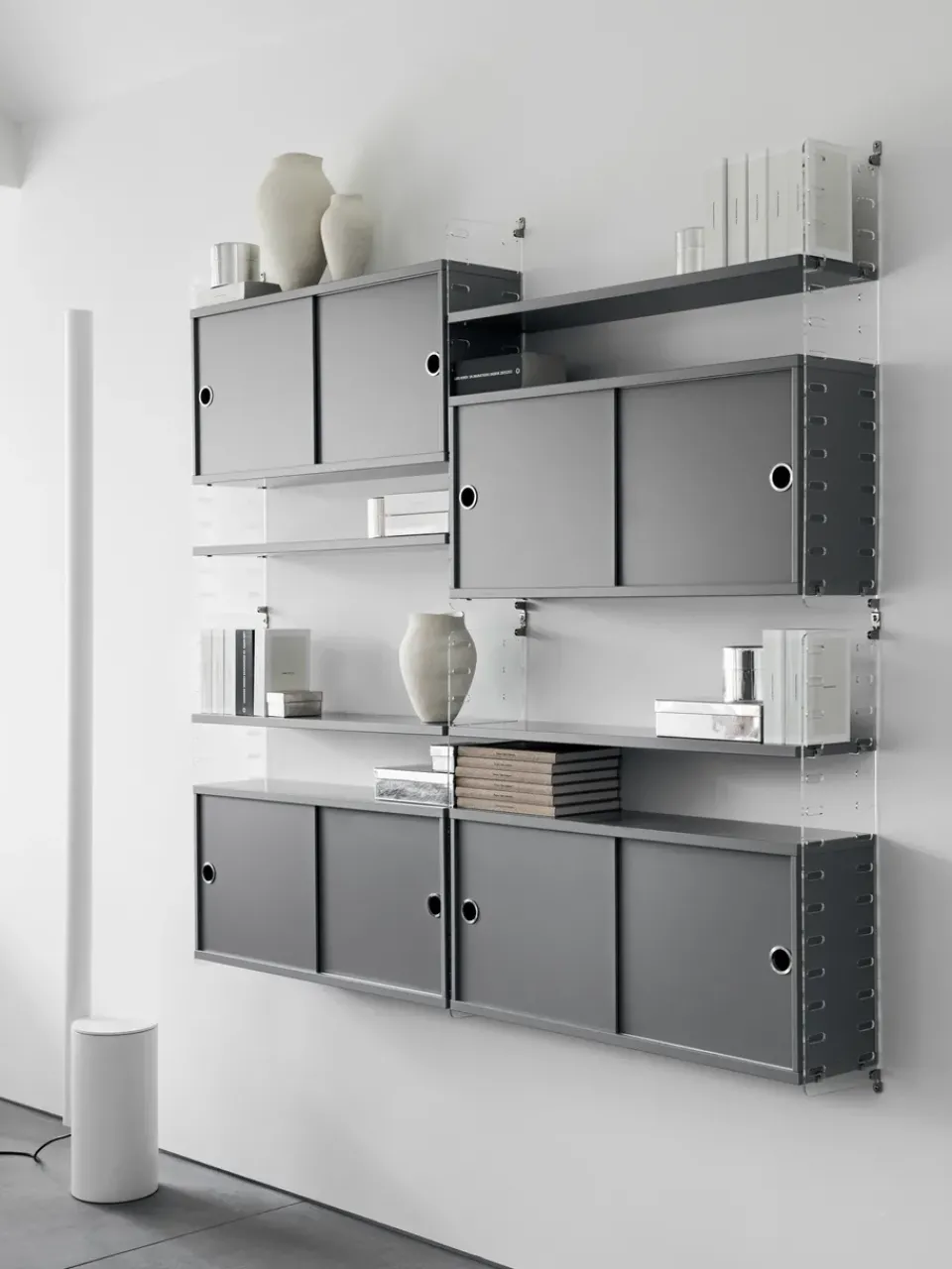 Cabinet con puertas correderas , Roble, 78x20 cm*String Discount