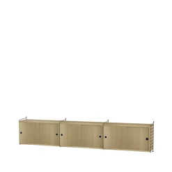 Cabinet con puertas correderas , Roble, 78x30 cm*String New
