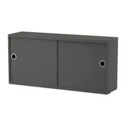 Cabinet con puertas correderas , oscuro, 78x20 cm*String Discount