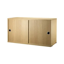 Cabinet con puertas correderas , Roble, 78x30 cm*String Discount
