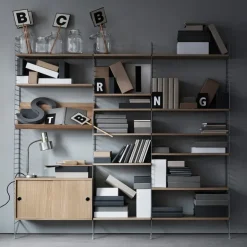 Cabinet con puertas correderas , Roble, 78x30 cm*String Discount